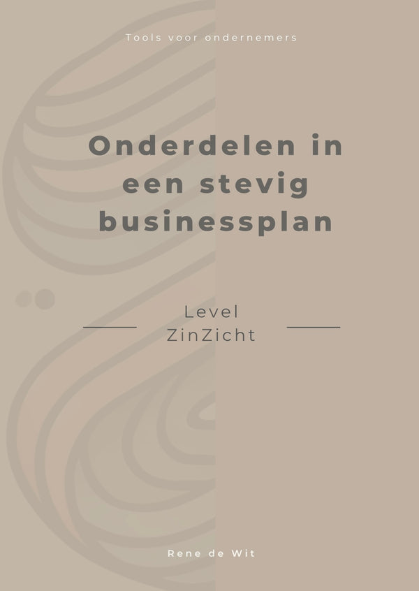 Onderdelen in een stevig businessplan