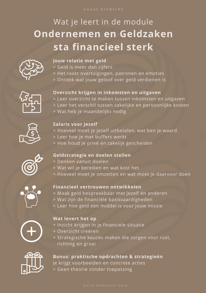 Ondernemen en Geldzaken