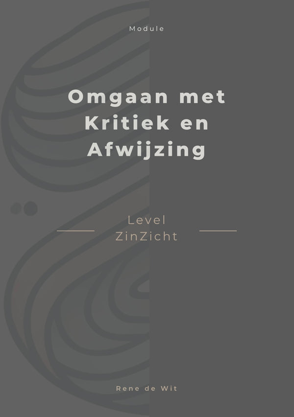 Omgaan met kritiek en afwijzing